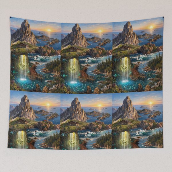 Item preview, The Secret Waterfall of Eternal Dawn designed and sold by MByunArt.