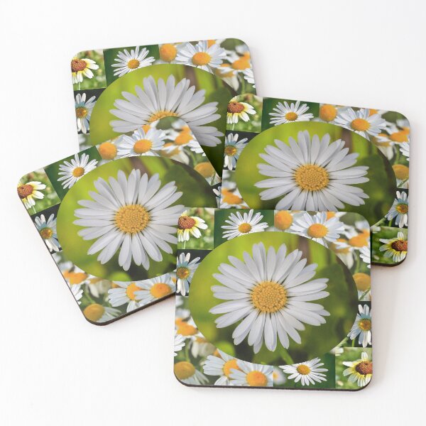Item preview, Wild Daisy Flower Photo Collage designed and sold by JurateArt-DK.