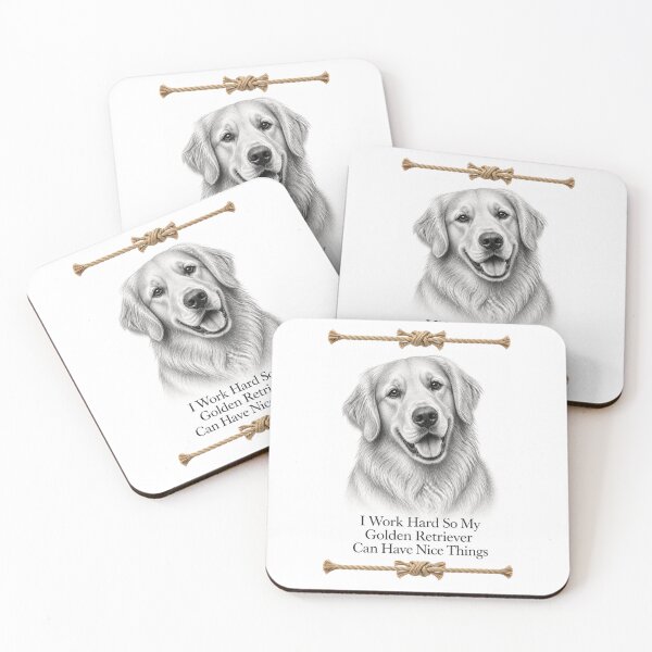 Item preview, Golden Retriever Funny Dog I Work Hard so My Golden Retriever Can Have Nice Things designed and sold by FunkyFunGifts4U.