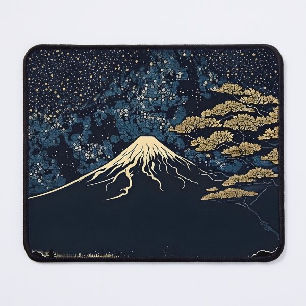 Item preview, Mount Fuji Under Starry Night designed and sold by Vicky Brago-Mitchell®.