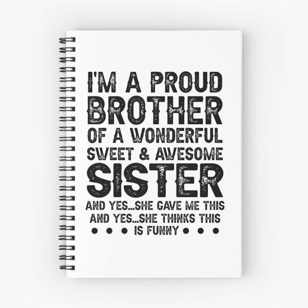 Item preview, I'm A Proud Brother Of A Wonderful Sweet Awesome Sister,Funny Brother Gift designed and sold by CloudyPress.