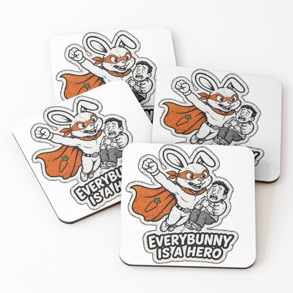 Item preview, EveryBunny Is A Hero – Superhero Bunny Sticker, T-Shirt & Hoodie designed and sold by bunnymode.
