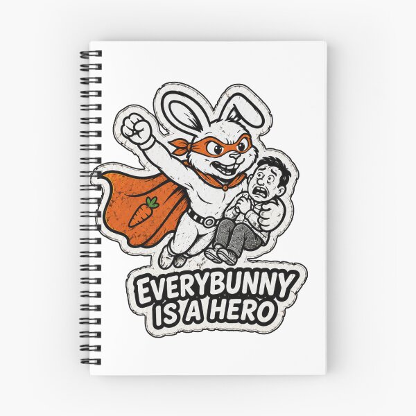 Item preview, EveryBunny Is A Hero – Superhero Bunny Sticker, T-Shirt & Hoodie designed and sold by bunnymode.