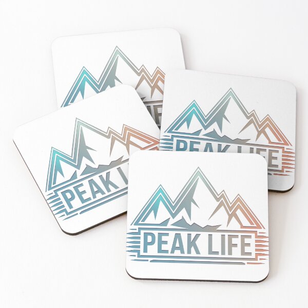 Item preview, Peak Life – Modern Geometric Mountain Design designed and sold by GabeMountainArt.