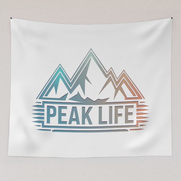 Item preview, Peak Life – Modern Geometric Mountain Design designed and sold by Gabe1983.