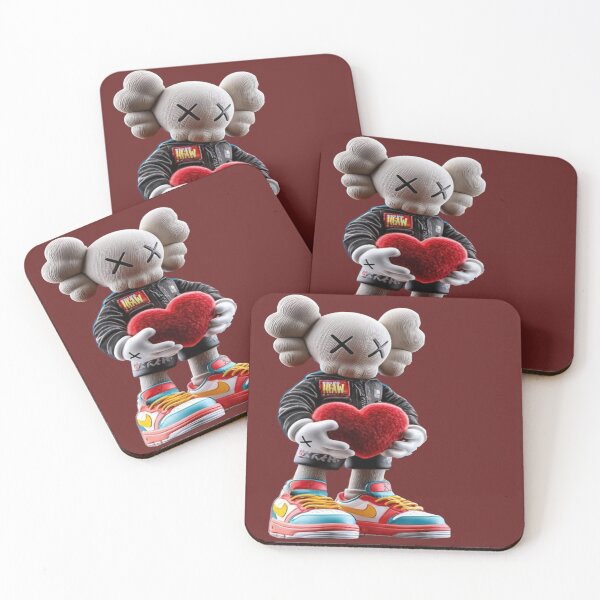Item preview, Urban Streetwear Figurine - Pop Art with Red Heart and Colorful Sneakers designed and sold by RAYBIL.