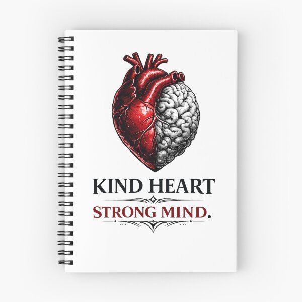 Item preview, Heart & Brain Motivational T-Shirt Design designed and sold by Saeed  Ahmad.