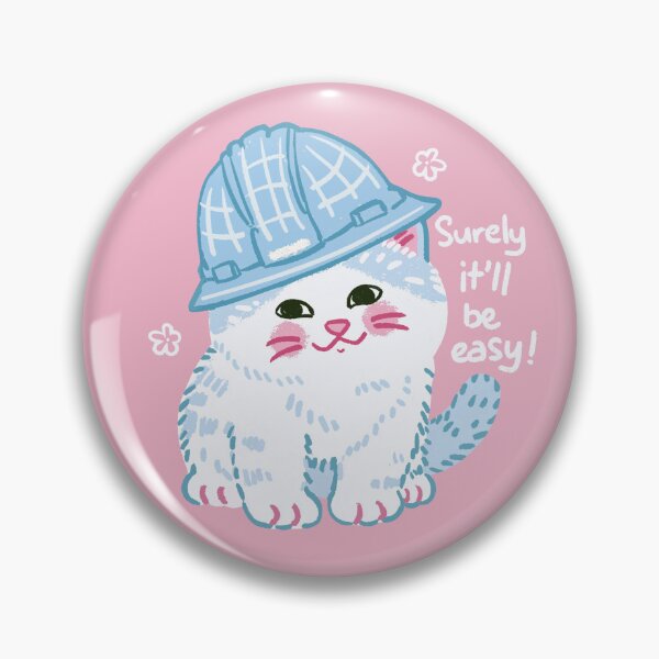 Item preview, Rookie Hard Hat Kitty designed and sold by Geta Gato.