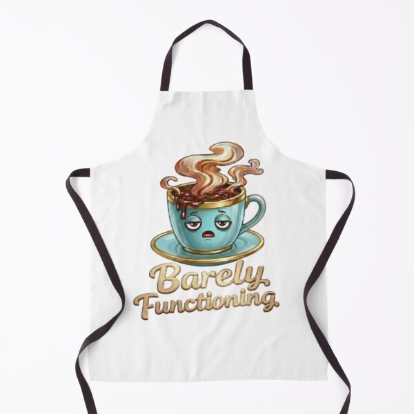 Item preview, Barely Functioning Funny Coffee Cup Tired Morning Meme designed and sold by Northern Glow Art.