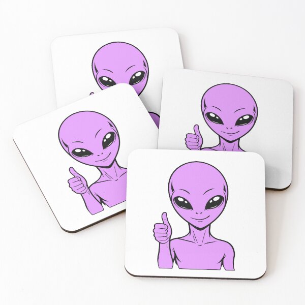 Item preview, ZORGO Alien Thumbs Up – Funny Space Alien Approval Sticker designed and sold by The-Visitors.