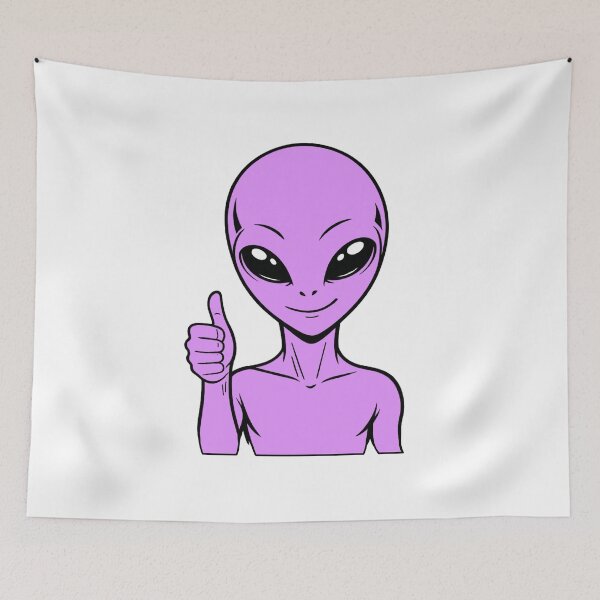Item preview, ZORGO Alien Thumbs Up – Funny Space Alien Approval Sticker designed and sold by The-Visitors.