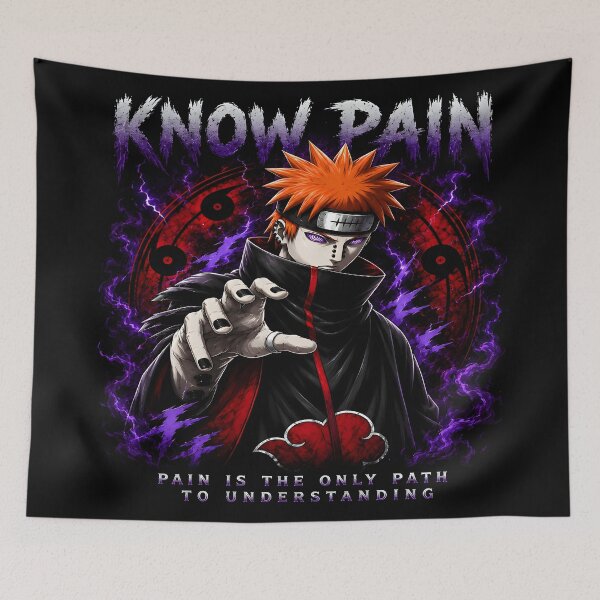 Item preview, Know Pain - Pain Akatsuki- Epic  Quote Aesthetic Design designed and sold by Trinidesigns123.