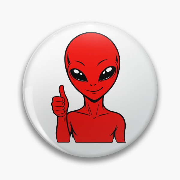 Item preview, ZORGO Alien Thumbs Up – Funny Space Alien Approval Sticker designed and sold by The-Visitors.