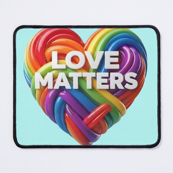Item preview, LOVE MATTERS - RAINBOW HEART designed and sold by ToxicInkArt.