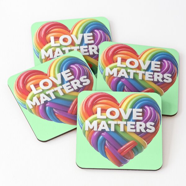 Item preview, LOVE MATTERS - RAINBOW HEART designed and sold by ToxicInkArt.