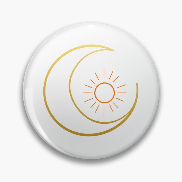 Item preview, Minimalist Gold Celestial Sun and Moon Boho Line Art designed and sold by DGGraphicsStudio.
