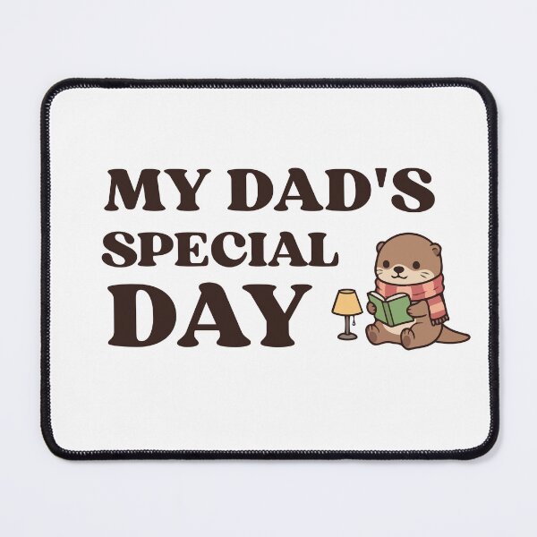Item preview, My Dad's Special Day Cute Reading Otter | Father's Day Book Lover Gift designed and sold by Thegoldenline.