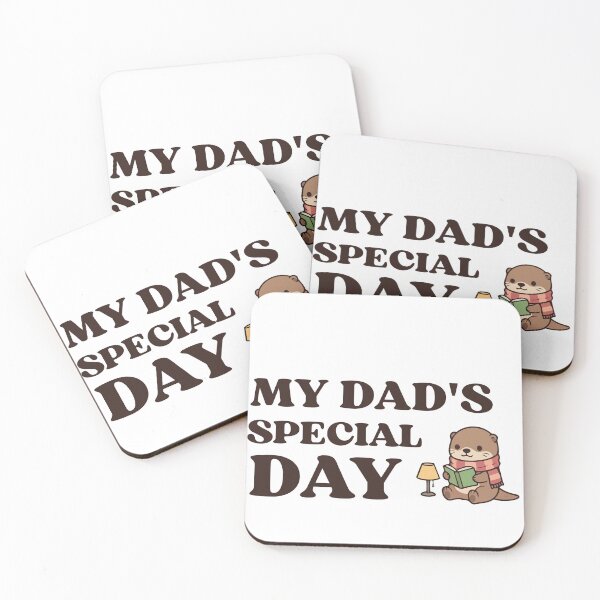 Item preview, My Dad's Special Day Cute Reading Otter | Father's Day Book Lover Gift designed and sold by Thegoldenline.