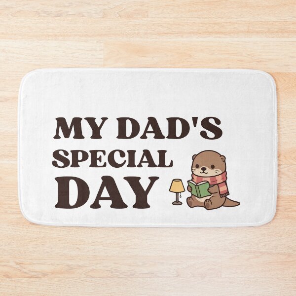 Item preview, My Dad's Special Day Cute Reading Otter | Father's Day Book Lover Gift designed and sold by Thegoldenline.