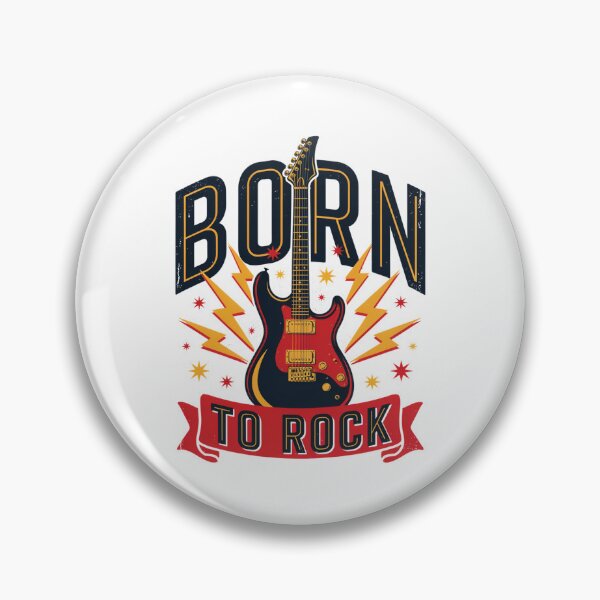 Item preview, Born To Rock – Electric Guitar Lightning Rock Design designed and sold by Midnight Veil Designs.