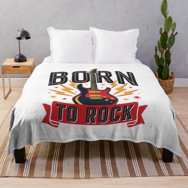 Item preview, Born To Rock – Electric Guitar Lightning Rock Design designed and sold by Midnight Veil Designs.