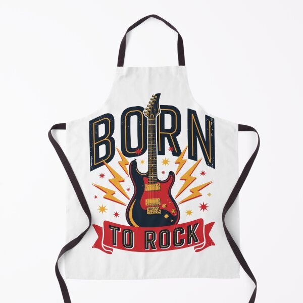 Item preview, Born To Rock – Electric Guitar Lightning Rock Design designed and sold by Midnight Veil Designs.