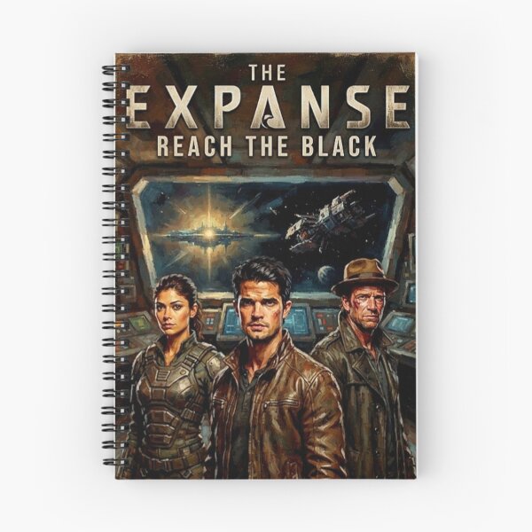 Item preview, The Expanse Retro Sci-Fi Rocinante Spaceship James Holden Tribute Art TV Show Poster designed and sold by Art's Diner.