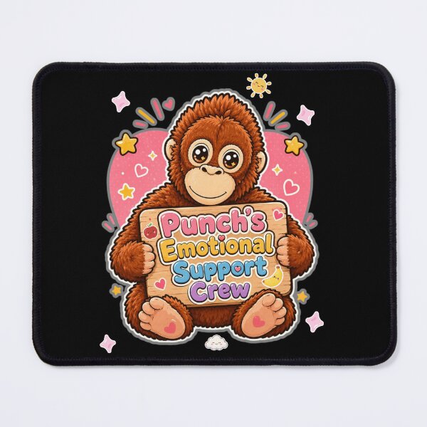 Item preview, Punch's Emotional Support Crew Punch monkey Baby Punch monkey designed and sold by Neurospicy Trolls.
