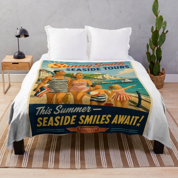 Item preview, SunnySouth Seaside Tours Vintage Poster designed and sold by AndyGordon125.
