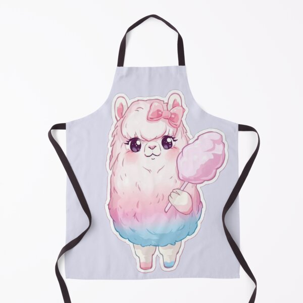 Artikelvorschau, Niedlicher Alpaka-Aufkleber in Pastellfarben | Süßes Kawaii-Tier aus Zuckerwatte entworfen und verkauft von Stylestickers55.