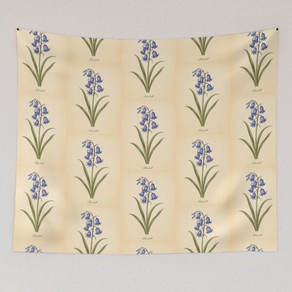 Item preview, Bluebell Flower Vintage Botanical Illustration Art Print designed and sold by NuvoraNest.