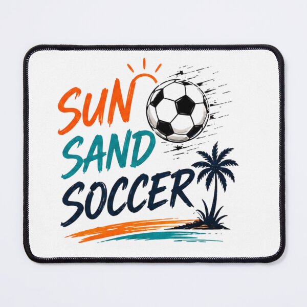 Item preview, Sun Sand Soccer Beach Football Summer Vacation Vintage T-Shirt designed and sold by novaduman.