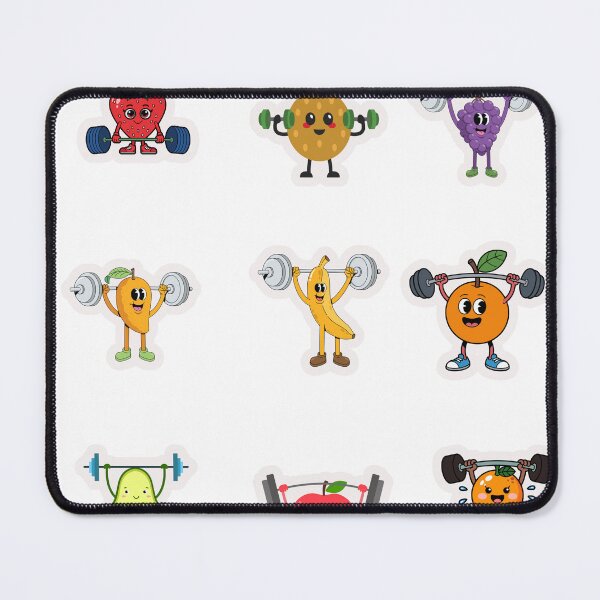 Item preview, Cute Fruits Lifting Weights Fitness Collection designed and sold by KAWAII STUDIO NB.