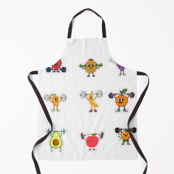 Item preview, Cute Fruits Lifting Weights Fitness Collection designed and sold by KAWAII STUDIO NB.