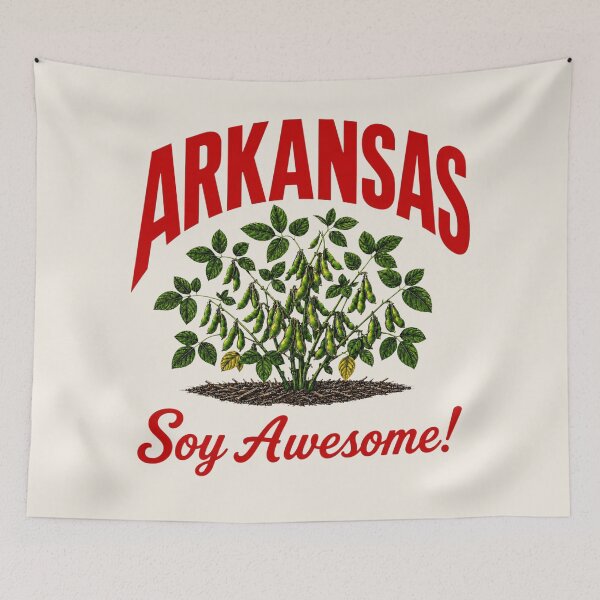 Item preview, Arkansas Soy Awesome Soybean Farm Design designed and sold by The-Drip-Studio.