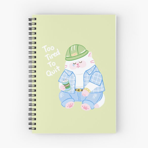 Item preview, Tired Hard Hat Kitty designed and sold by Gotta Geta Gato.