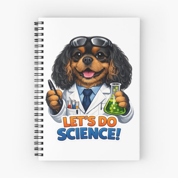 Item preview, Let's Do Science! Black and Tan Cavalier designed and sold by SpottyRainbow.