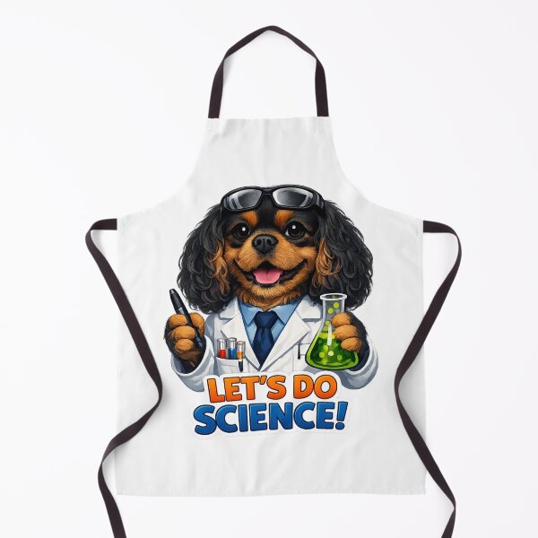Item preview, Let's Do Science! Black and Tan Cavalier designed and sold by SpottyRainbow.