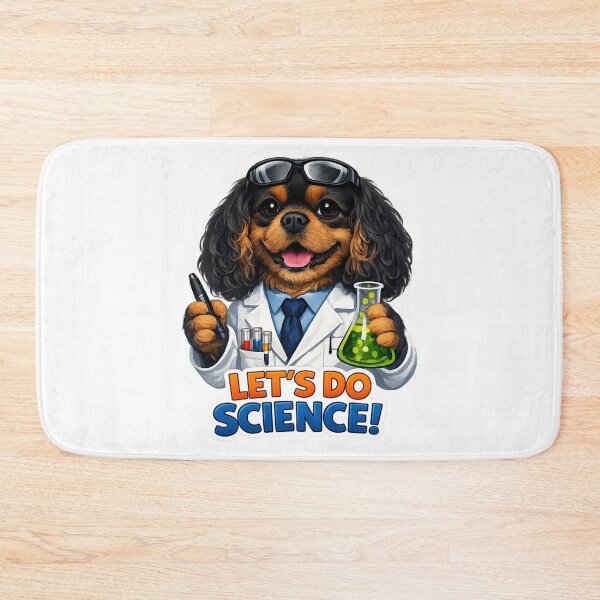 Item preview, Let's Do Science! Black and Tan Cavalier designed and sold by SpottyRainbow.
