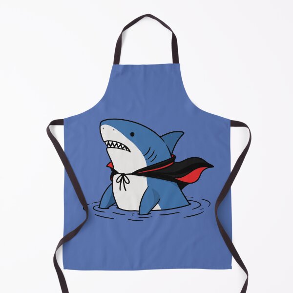 Item preview, Vampire Shark with Cape - Funny Halloween Shark Illustration designed and sold by cladeart.