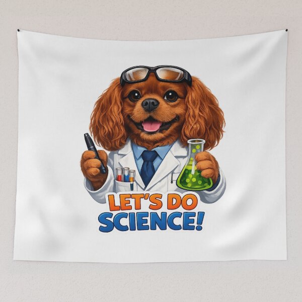 Item preview, Let's Do Science! Ruby Cavalier designed and sold by SpottyRainbow.