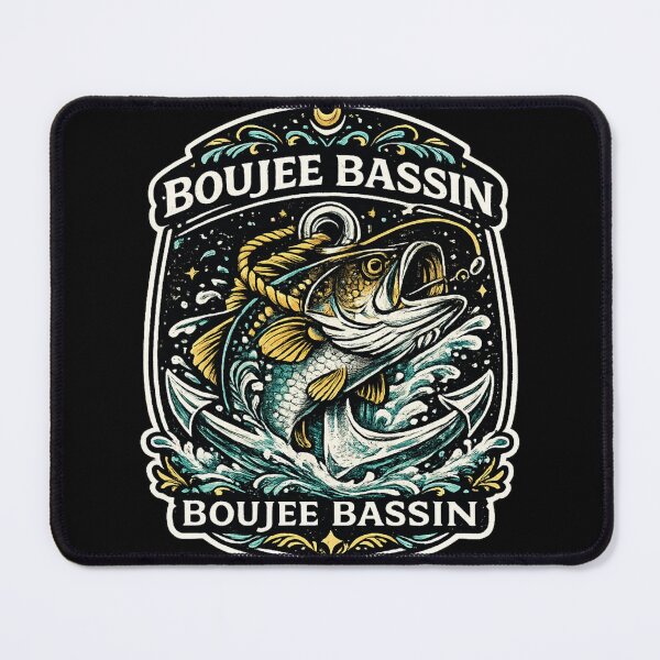 Item preview, Boujee Bassin Premium Vintage Fishing Graphic designed and sold by weeomano.