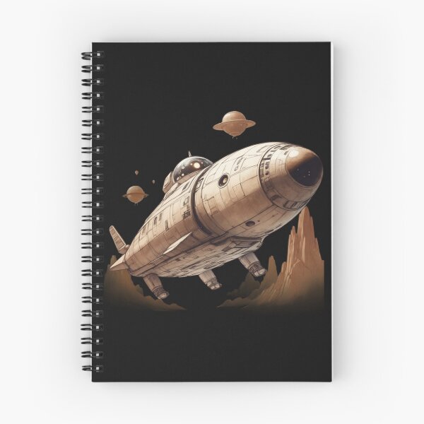 Item preview, Retro Sci-Fi Spaceship – Vintage Space Explorer Illustration. designed and sold by NewtBoo.
