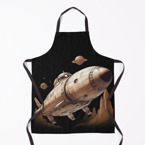 Item preview, Retro Sci-Fi Spaceship – Vintage Space Explorer Illustration. designed and sold by NewtBoo.
