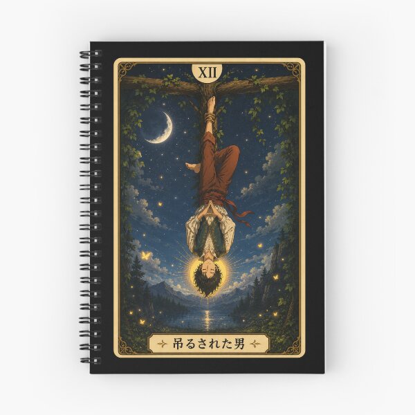 Item preview, Tarot card the hanged man in anime style designed and sold by ProjecTees.