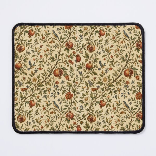 Item preview, Elegant Vintage Pomegranate Botanical Pattern with Birds designed and sold by PatternFranzy.