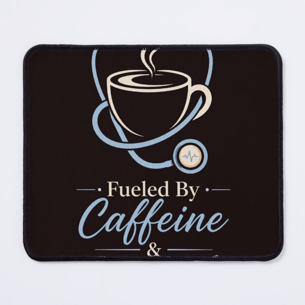 Item preview, Fueled By Caffeine & Cortisol – Minimalist Healthcare Coffee Design designed and sold by Quirky Gaps.