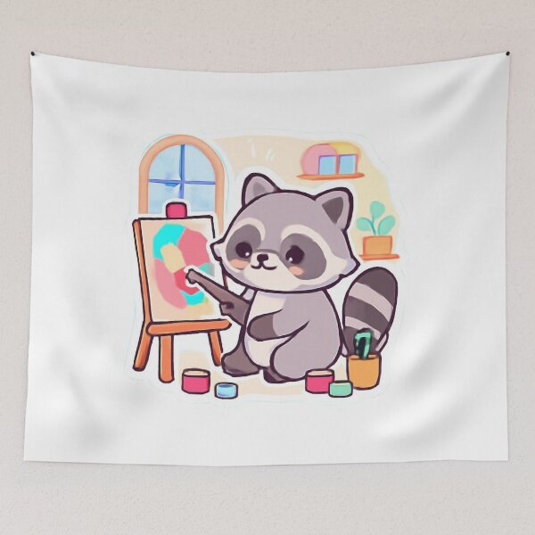Item preview, Raccoon Art Studio designed and sold by foryouandyours.