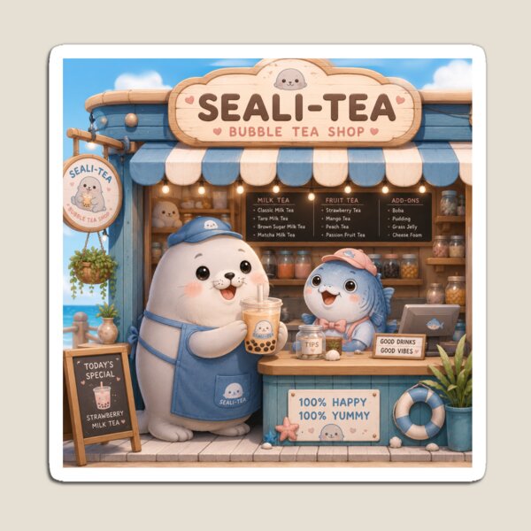 Item preview, Seali Tea Time designed and sold by QuirkNest Studio .