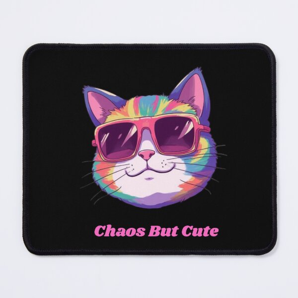 Item preview, Chaos But Cute Cat – Funny Colorful Kitty with Sunglasses | Cute Rainbow Cat Design designed and sold by Terannart.